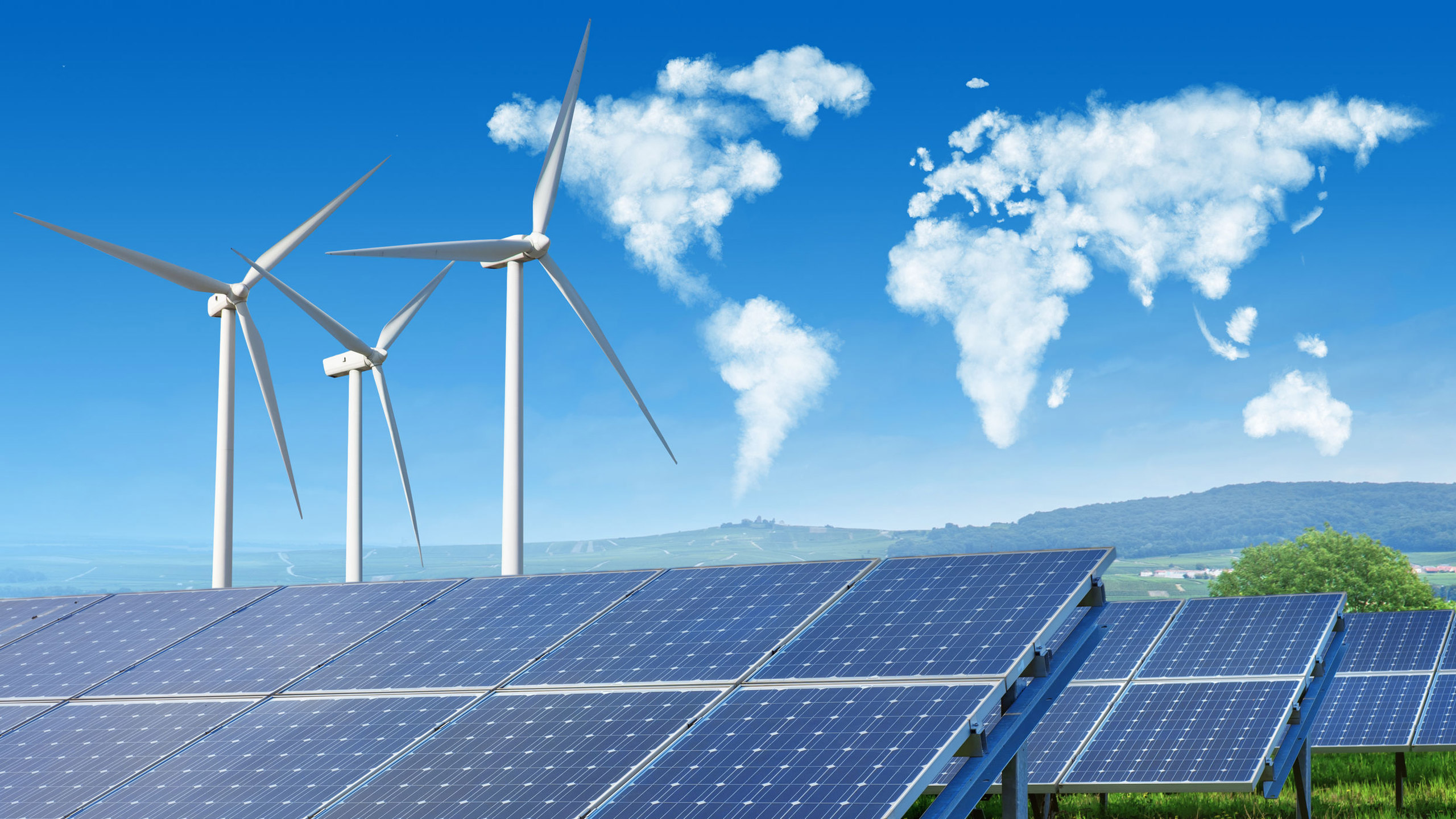 Wind, Water and Solar Power Energy Transition Tiger Energy Project